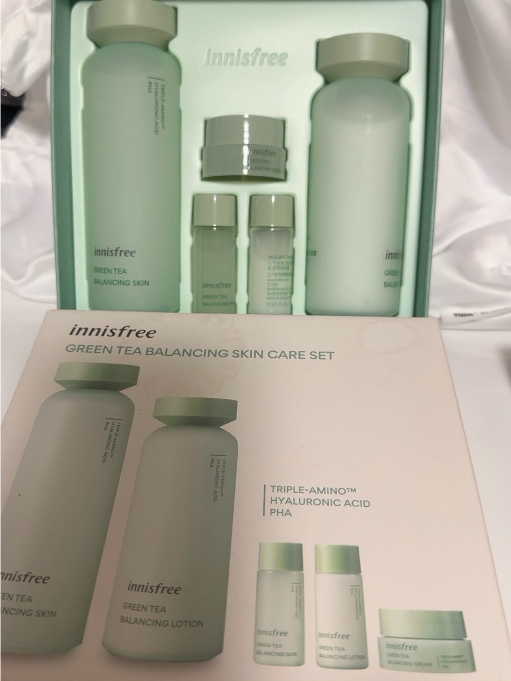 NEW Innisfree Green Tea Balancing 5-Pc Skincare Set – K-Beauty